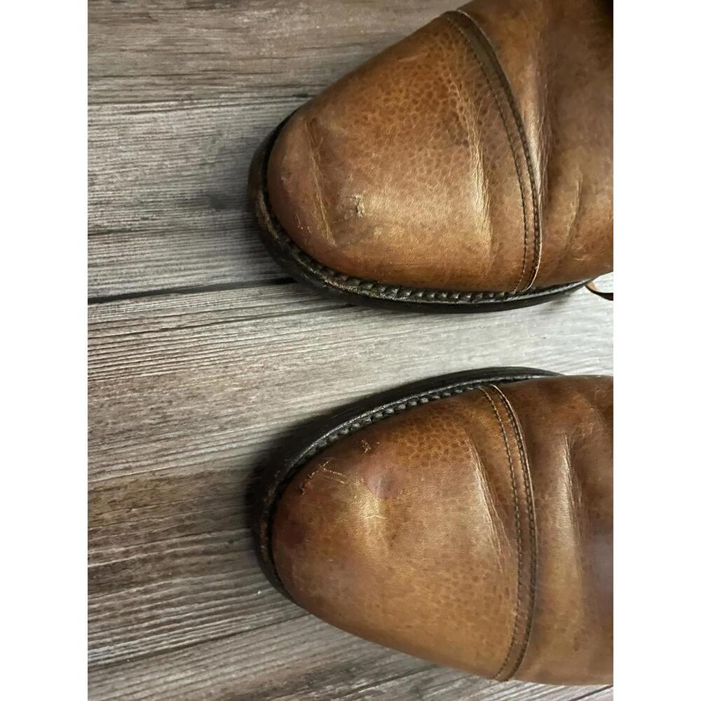 Polo Ralph Lauren Asher Captoe Oxfords Dress Shoes Brown 10 - Picture 6 of 8